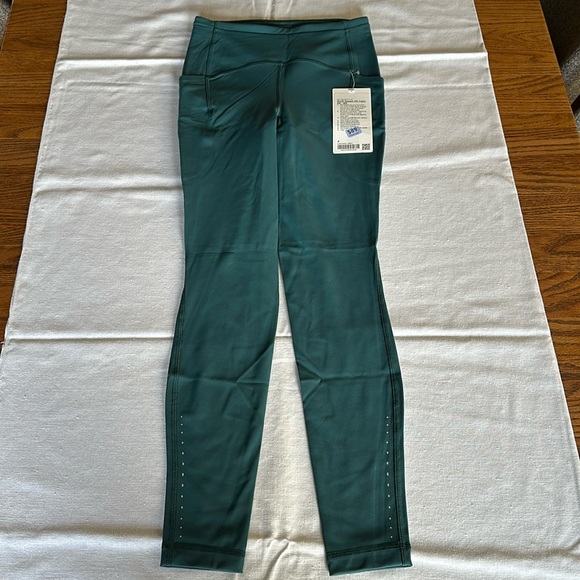 lululemon athletica Pants - Lululemon Swift Speed High-Rise Tight 28" Brushed Luxtreme Green Jasper 4